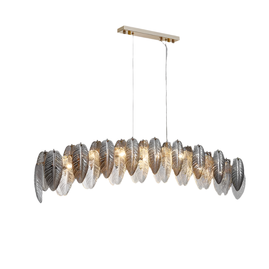 Clear Glass chandelier - Ilona Court for dining room view 9