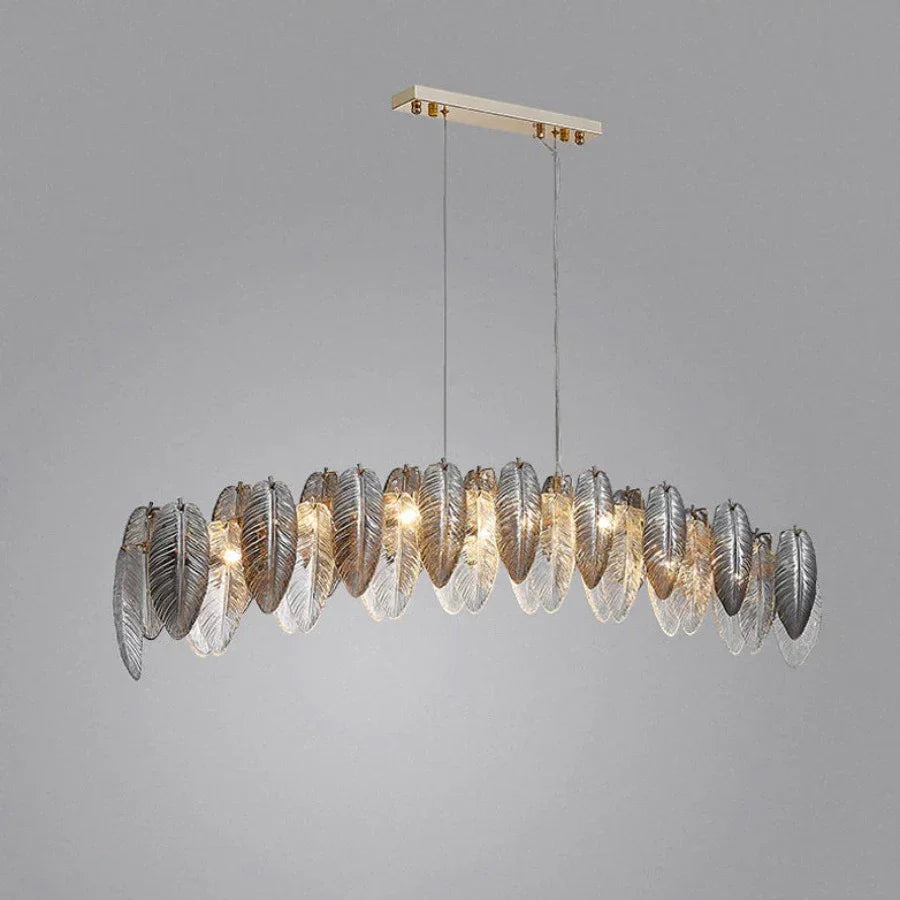 Clear Glass chandelier - Ilona Court for dining room view 8