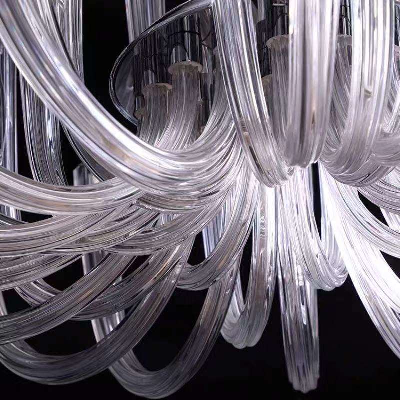 Glass chandelier - Lumen Bay for dining room view 7