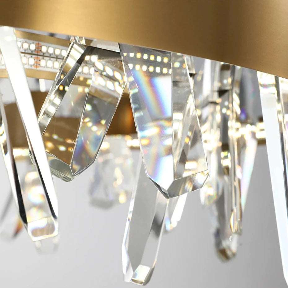 Clear Crystal chandelier - Celia Court for dining room view 6