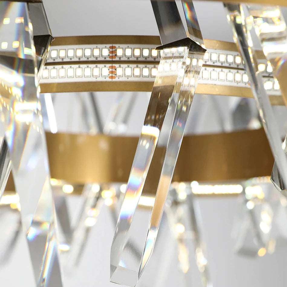 Clear Crystal chandelier - Celia Court for dining room view 7