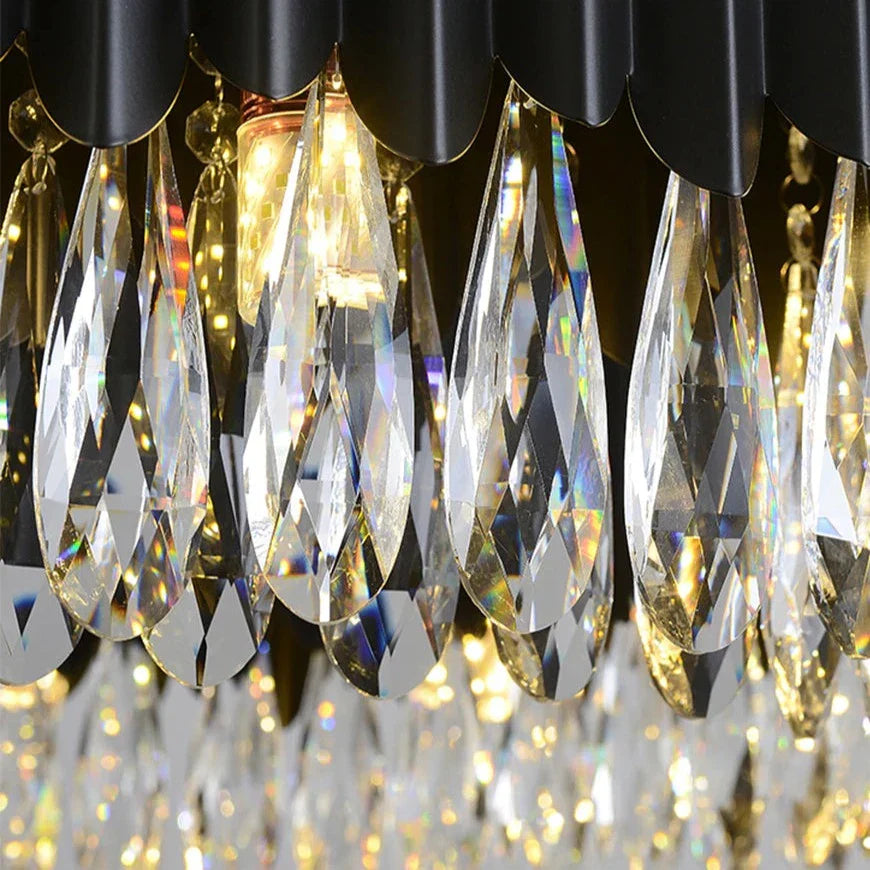 Clear Crystal chandelier - Pavia Lane for dining room view 4