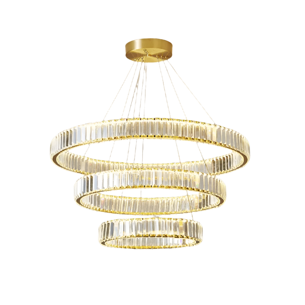 Crystal Tiered chandelier - Hollis Bay for dining room view 9