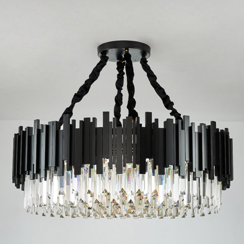 Black Crystal chandelier - Tova House for dining room view 6