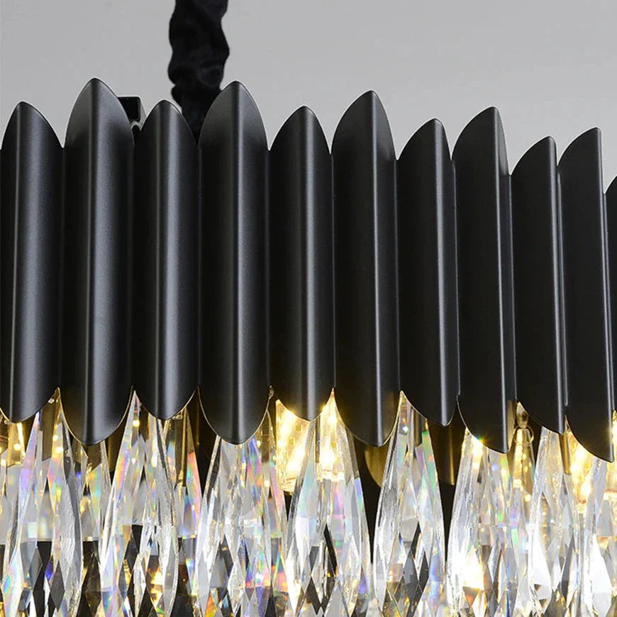 Clear Crystal chandelier - Pavia Lane for dining room view 3