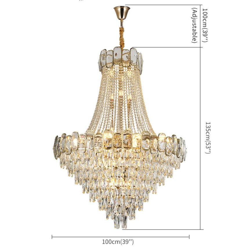 Crystal chandelier - Livia Bay for dining room view 3