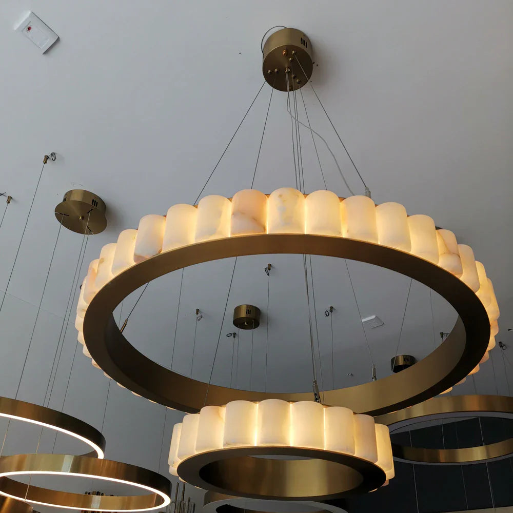 Natural Steel chandelier - Livia House for dining room view 3