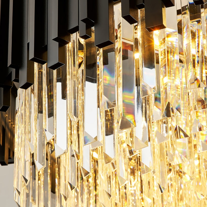 Black Crystal chandelier - Tova House for dining room view 5