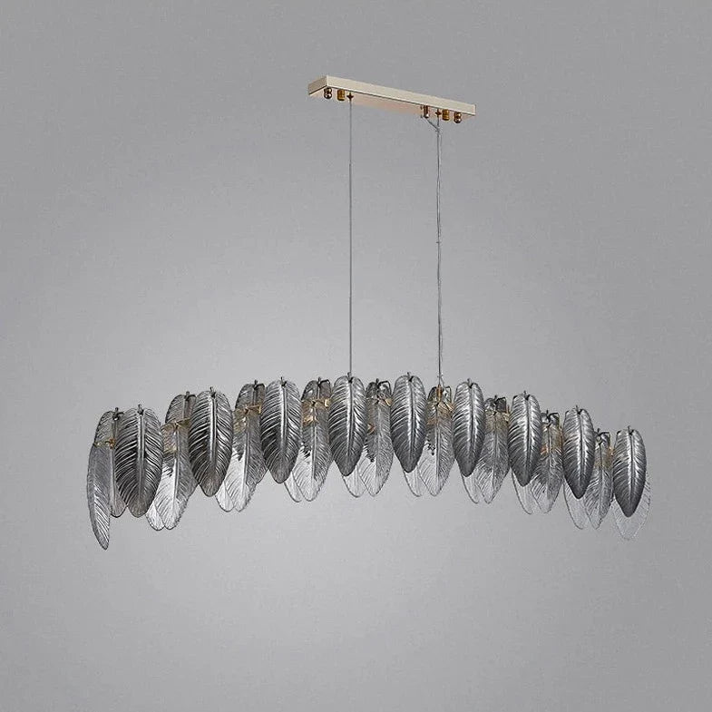 Clear Glass chandelier - Ilona Court for dining room view 7