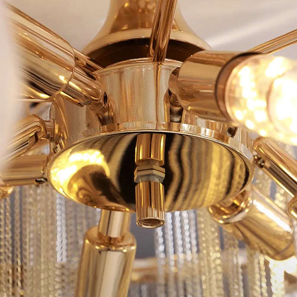 Steel chandelier - Viana Lane for dining room view 6