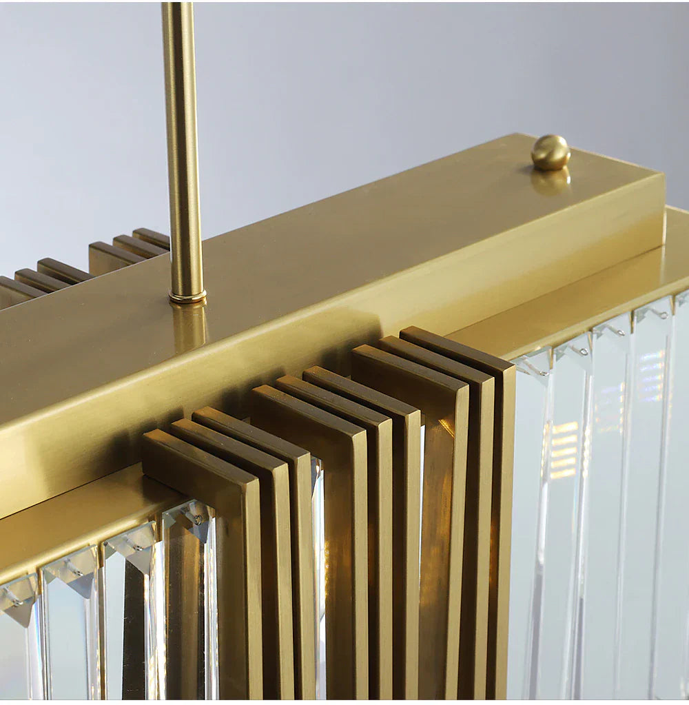 Gold Crystal chandelier - Sabine Court for dining room view 8