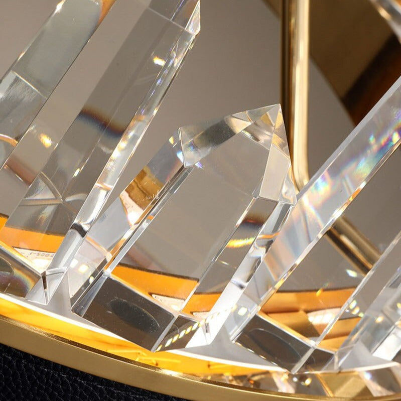 Clear Crystal Round chandelier - Ilona House for dining room view 6