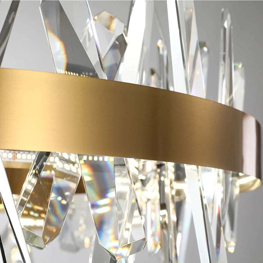 Clear Crystal chandelier - Celia Court for dining room view 5