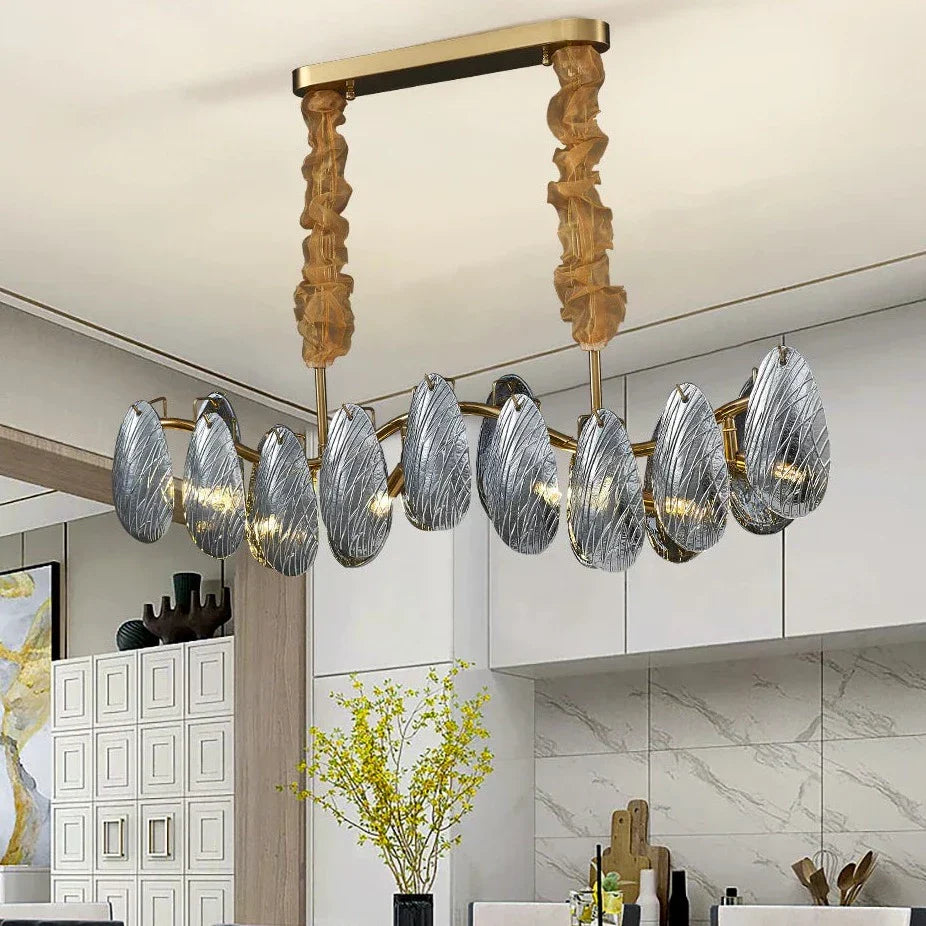 Glass chandelier - Nerea Lane for dining room view 3