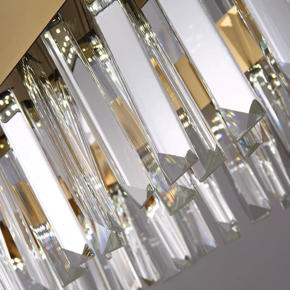 White Crystal chandelier - Kairo Court for dining room view 3