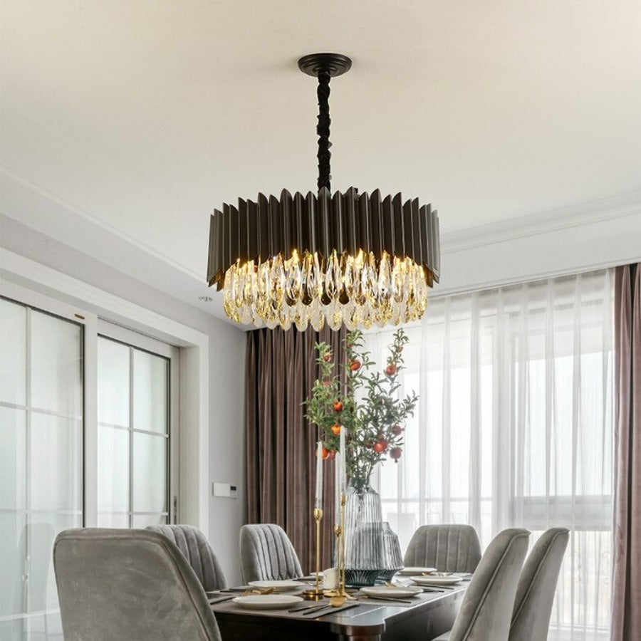 Clear Crystal chandelier - Talia House for dining room view 3
