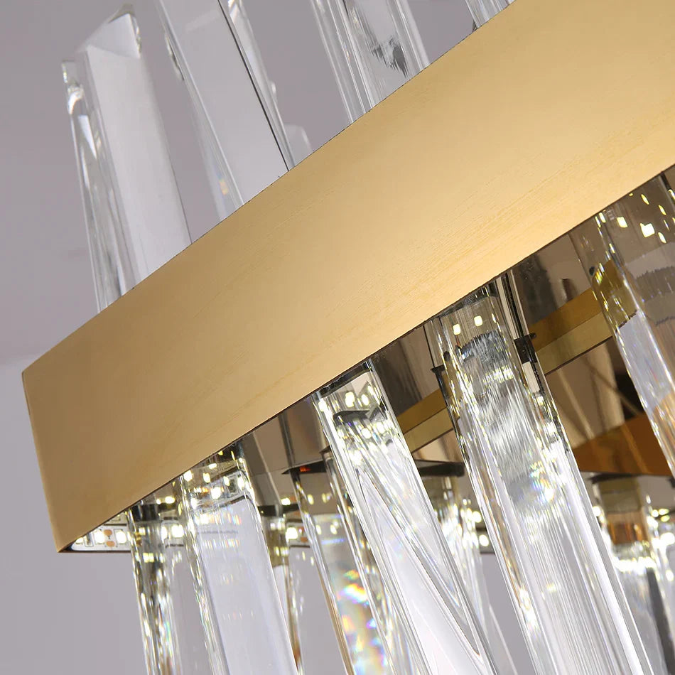 White Crystal chandelier - Kairo Court for dining room view 2