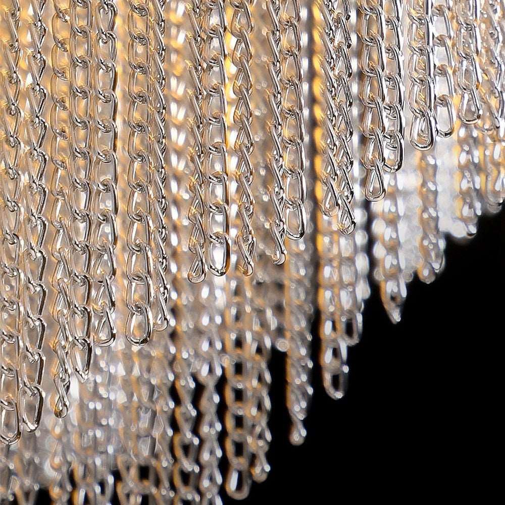 Steel chandelier - Viana Lane for dining room view 4
