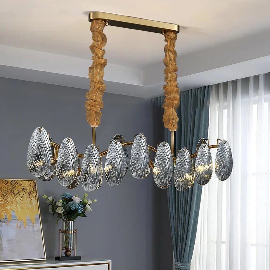 Glass chandelier - Nerea Lane for dining room view 2