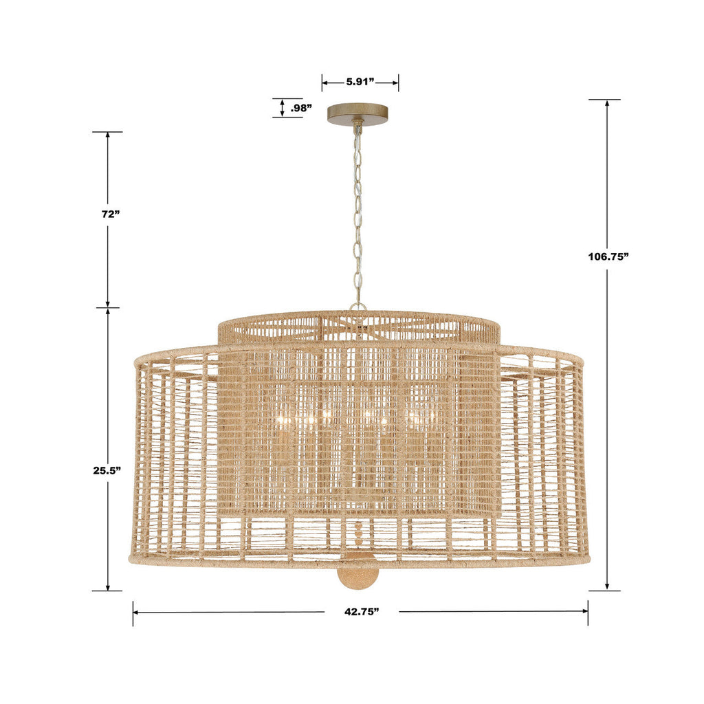 Silver Steel Candle chandelier - Caro Meadow for dining room view 2