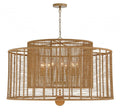 Silver Steel Candle chandelier - Caro Meadow for dining room view 1