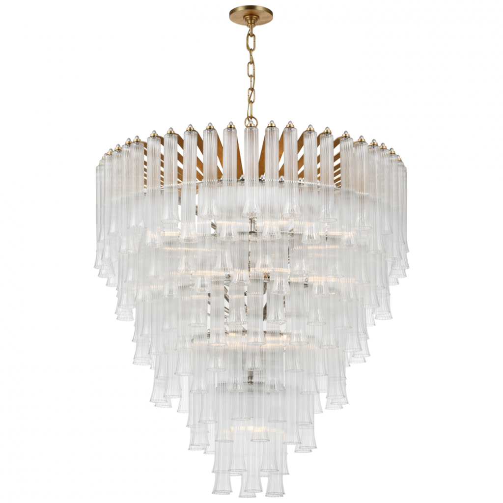 Black Steel Candle chandelier - Avon Peak for dining room view 2