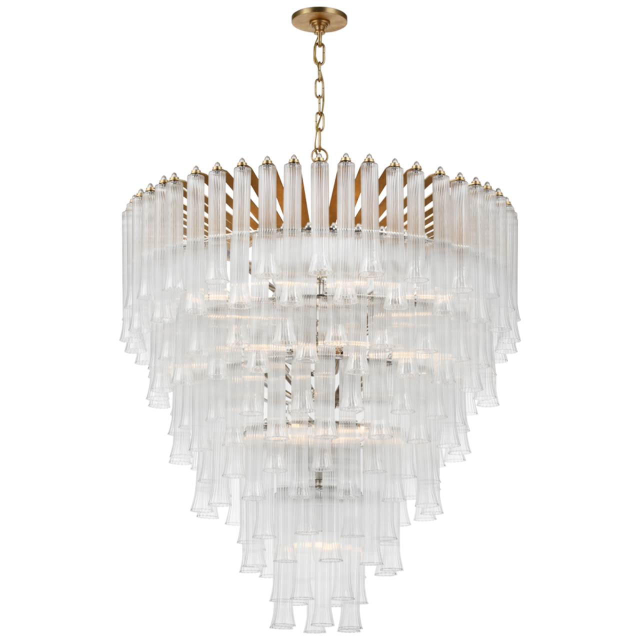 Black Steel Candle chandelier - Avon Peak for dining room view 2