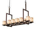 Alabaster Candle chandelier - Siena Crest for dining room view 1