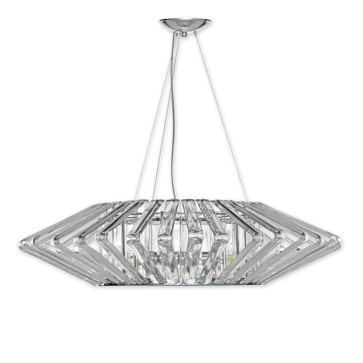 4-Light 39 in. LED Chandelier - Kairo Crest for dining room view 1