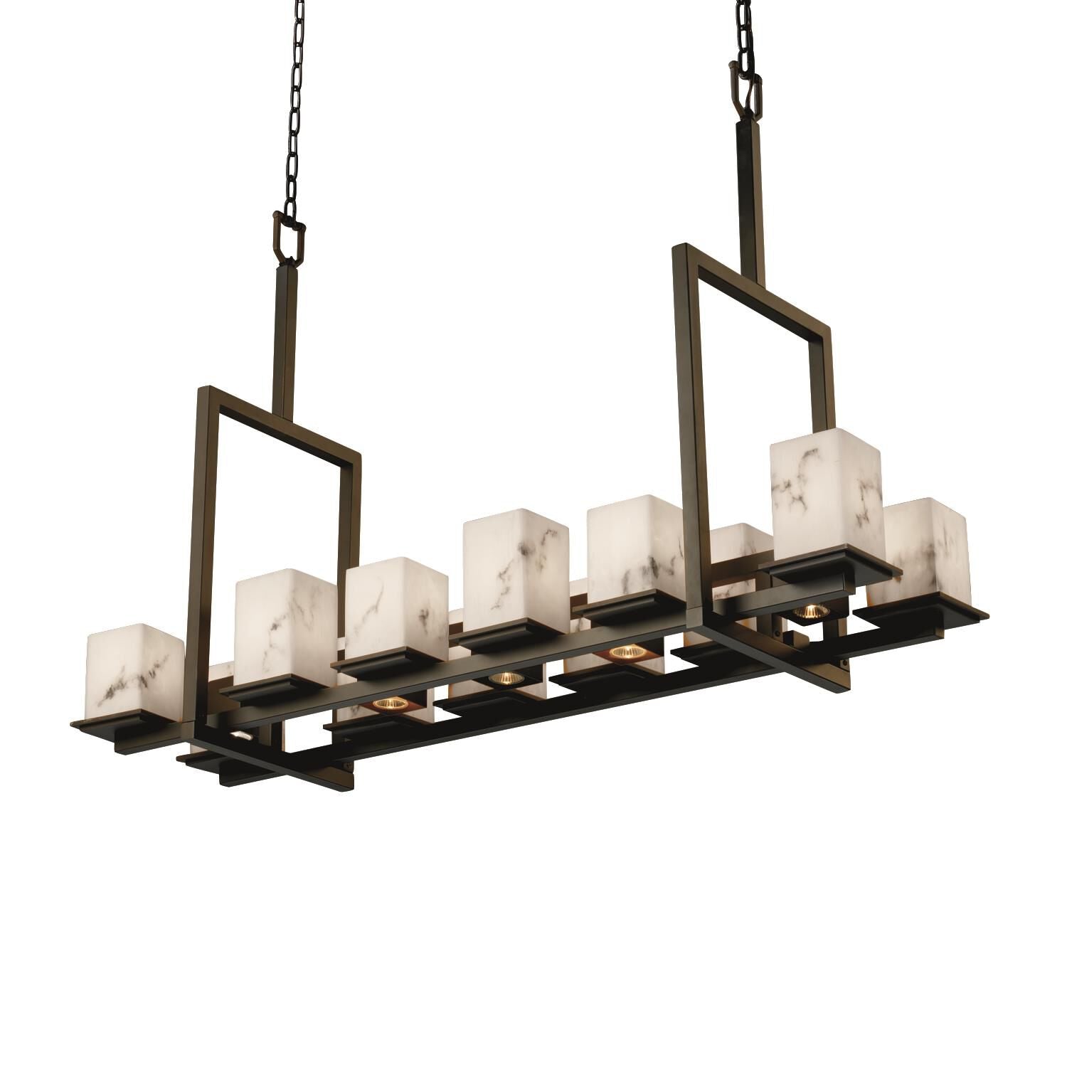 Candle chandelier - Iris Bloom for dining room view 1