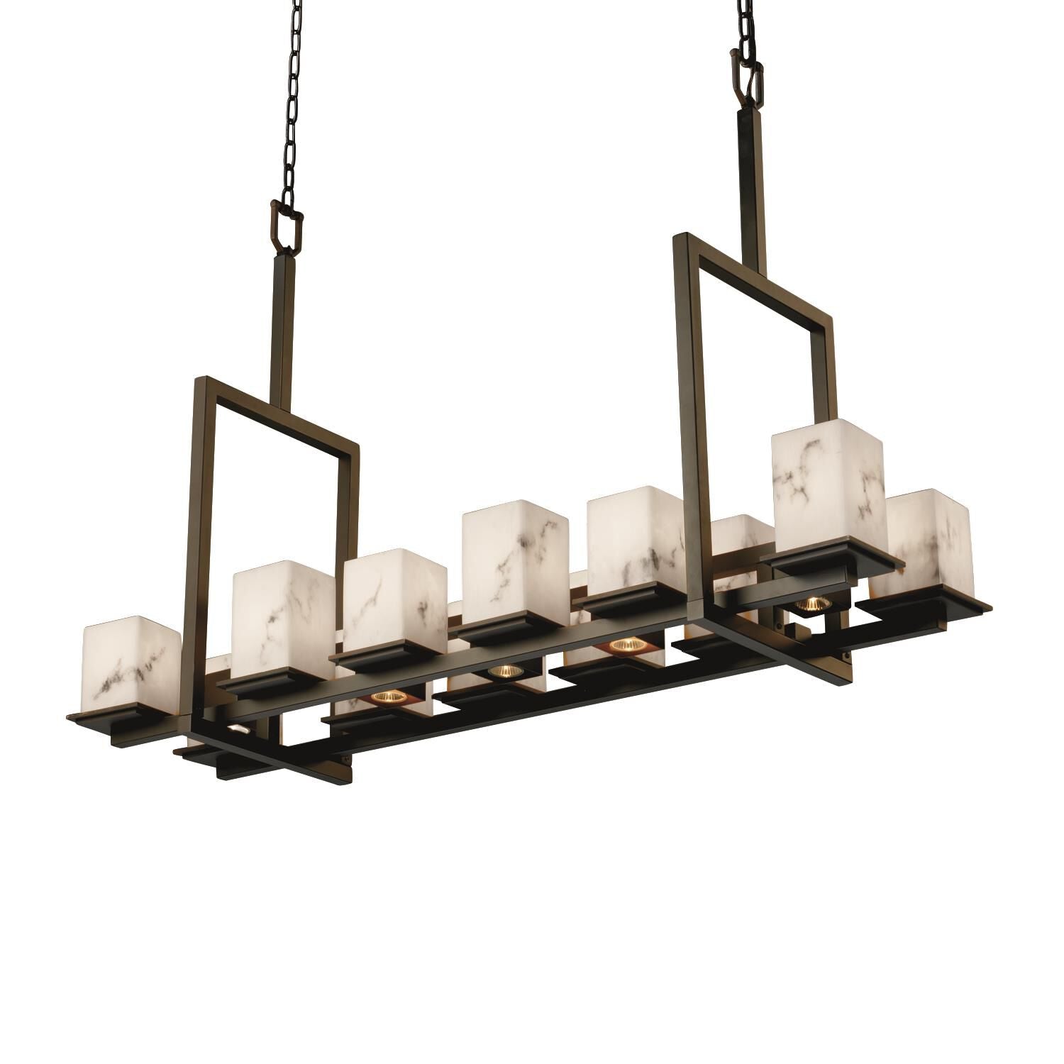 Candle chandelier - Ottilie Crest for dining room view 1
