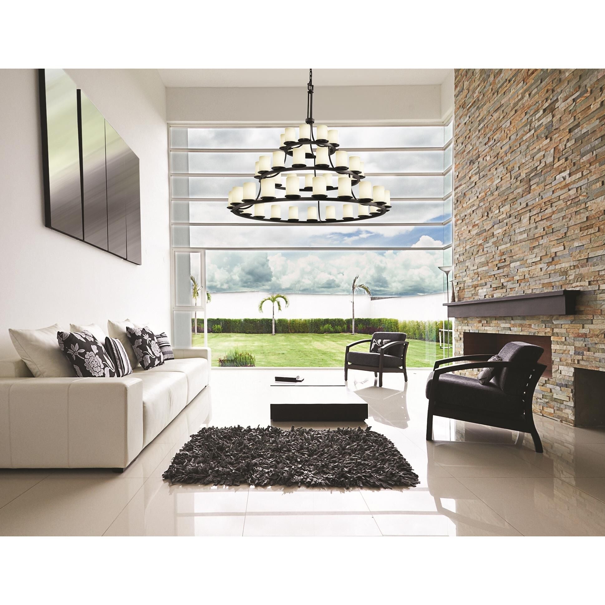45-Light 60 in. Chandelier - Flora Crest for dining room view 8