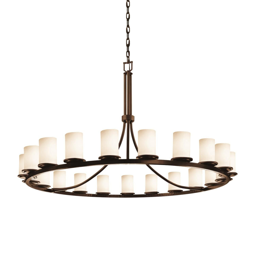Candle chandelier - Pavia Crest for dining room view 1