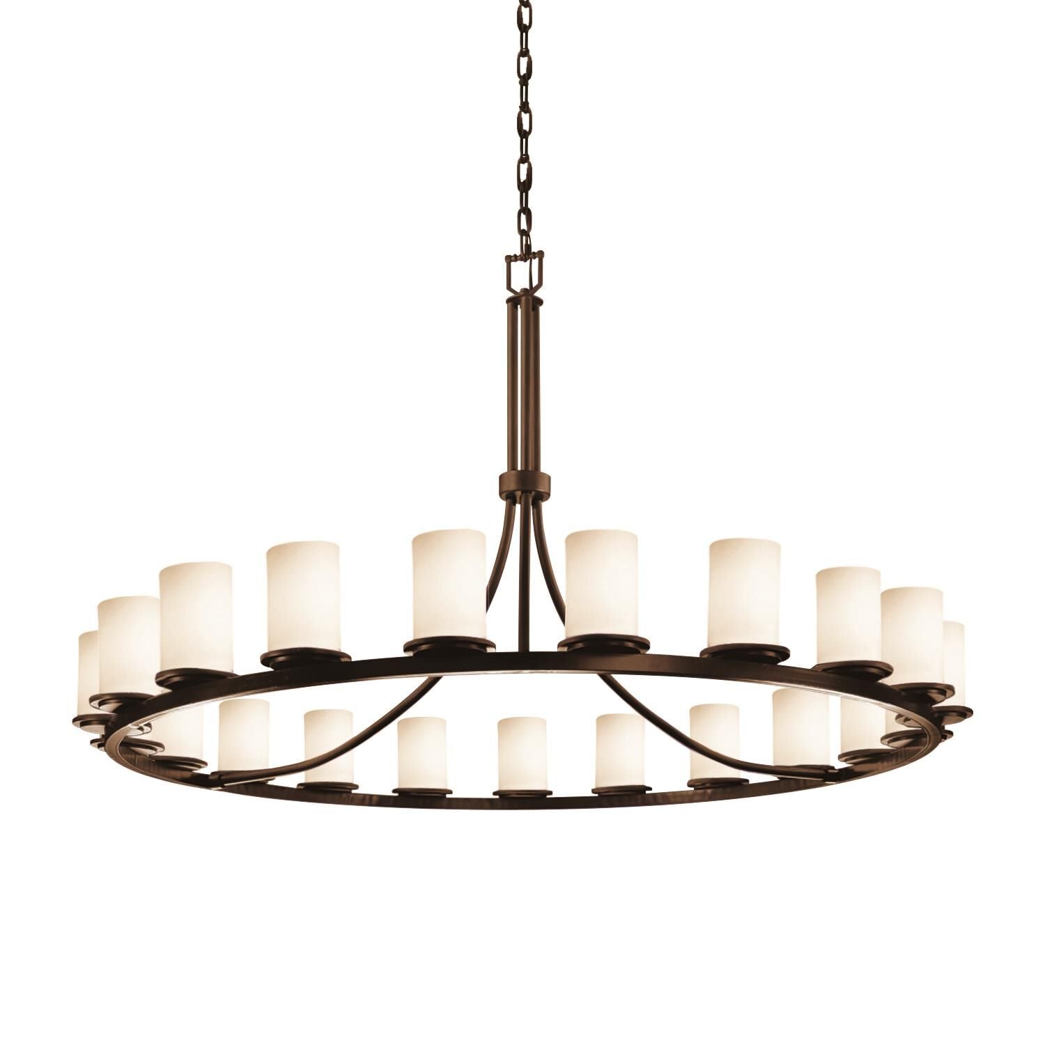 Candle chandelier - Pavia Crest for dining room view 1