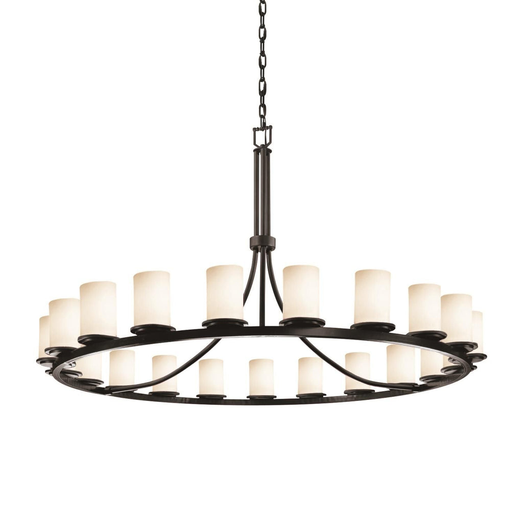 Candle chandelier - Pavia Crest for dining room view 4
