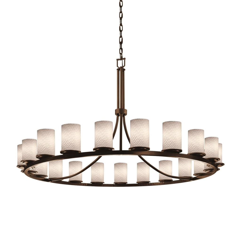 Candle chandelier - Pavia Crest for dining room view 3