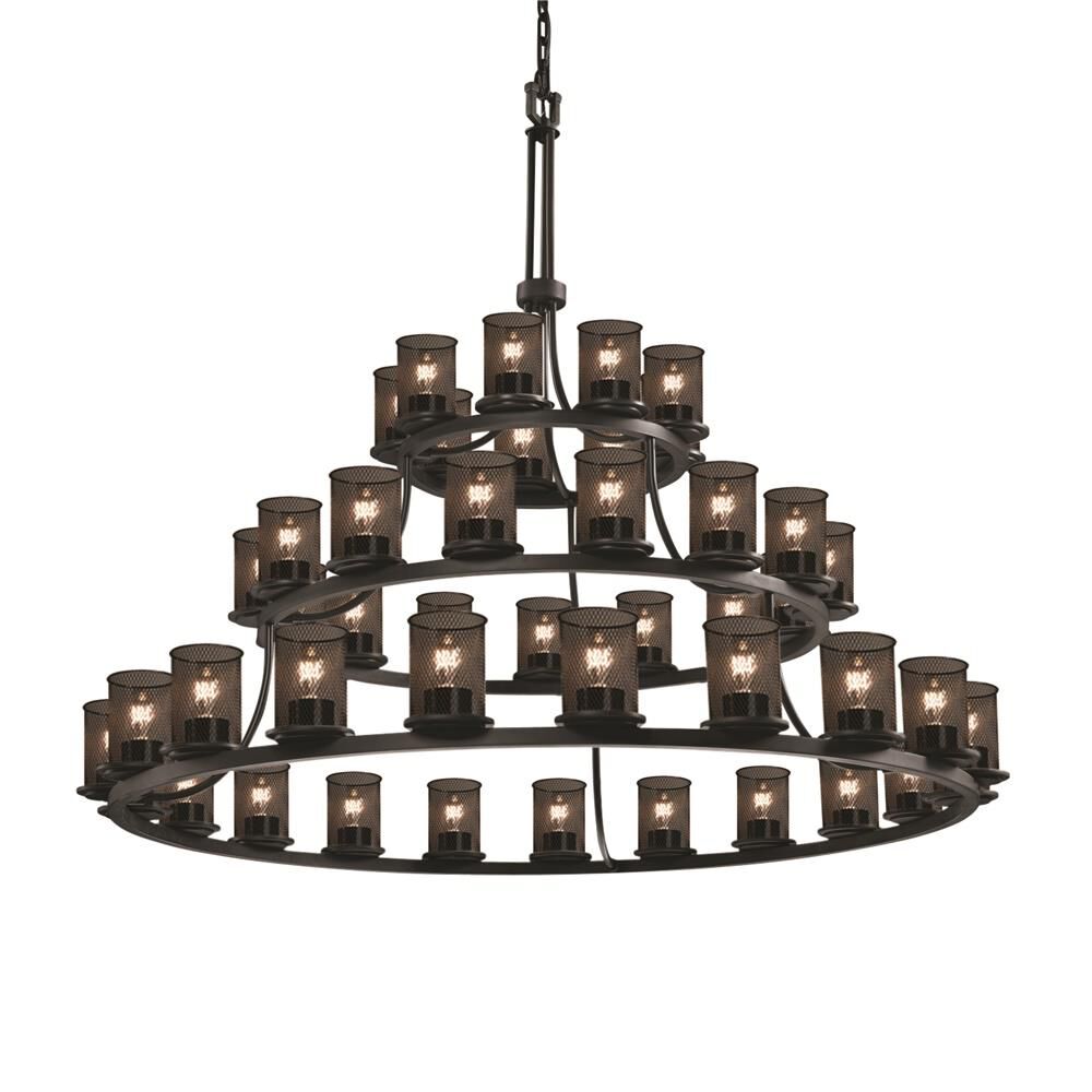 Candle chandelier - Dahlia Crest for dining room view 1