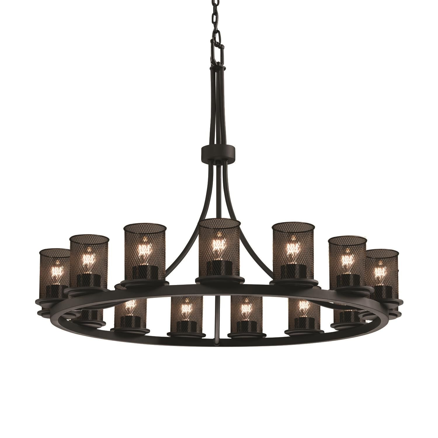 Candle chandelier - Selene Bloom for dining room view 1