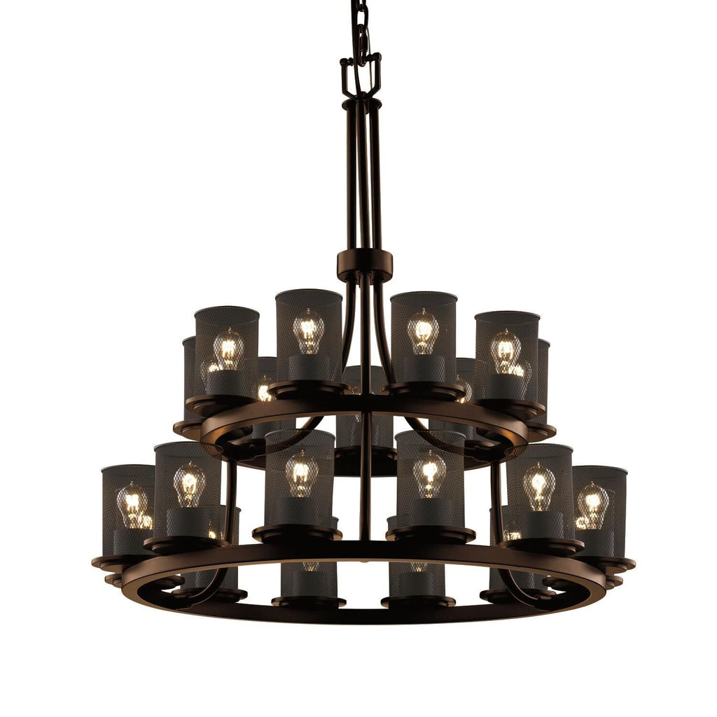 Candle chandelier - Onda Crest for dining room view 1