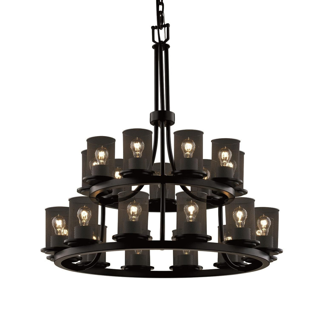Candle chandelier - Onda Crest for dining room view 2