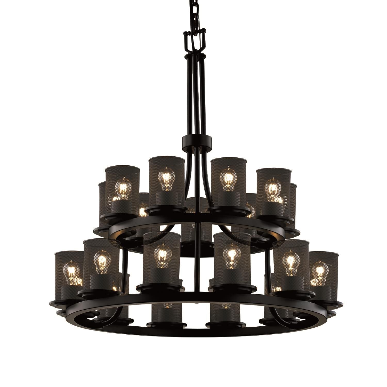 Candle chandelier - Onda Crest for dining room view 2