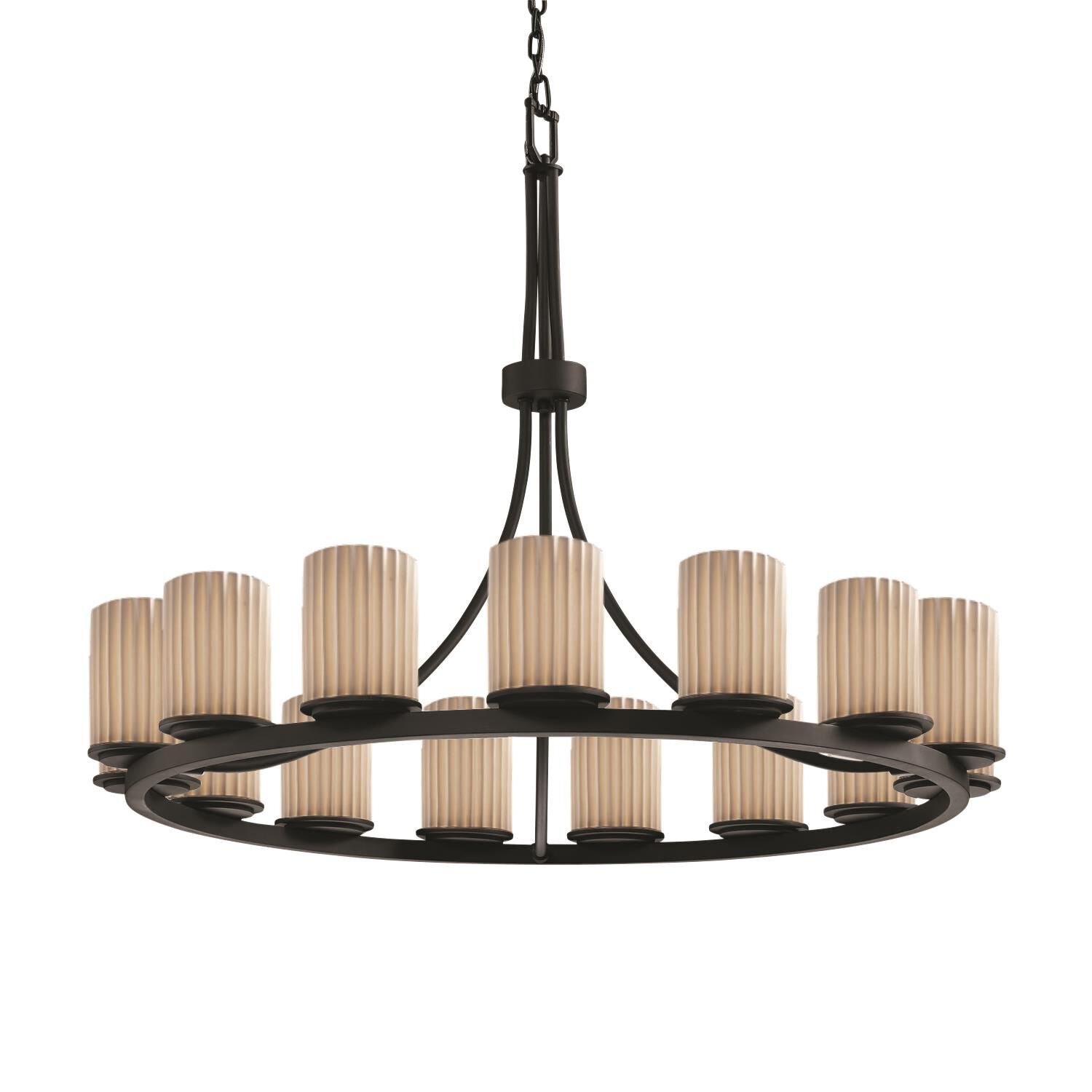 Round chandelier - Orion Crest for dining room view 2