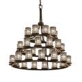 Glass Candle chandelier - Kaia Crest for dining room view 1