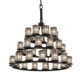 Glass chandelier - Nola Bloom for dining room view 1