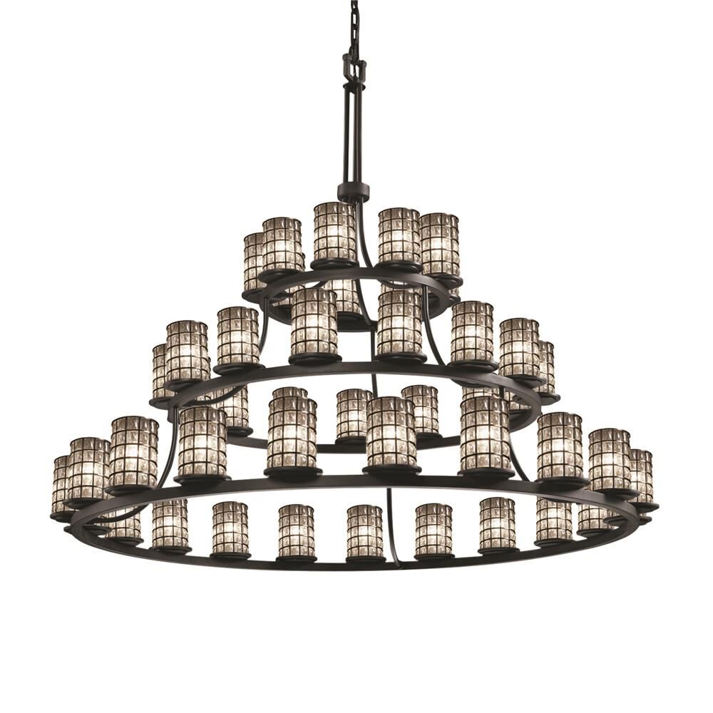 Glass chandelier - Sabine Crest for dining room view 1