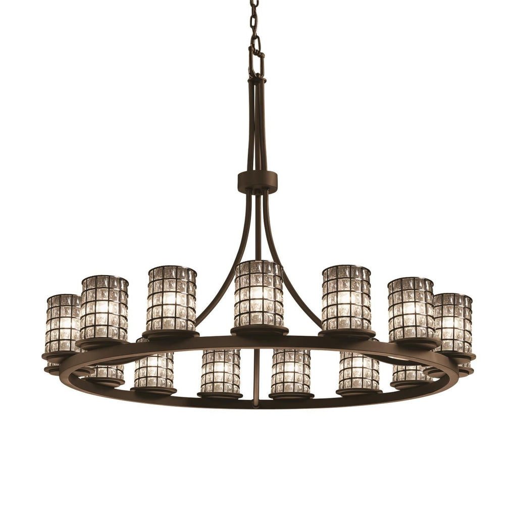 Glass Candle chandelier - Alden Vale for dining room view 1