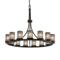 Glass chandelier - Aster Bloom for dining room view 1