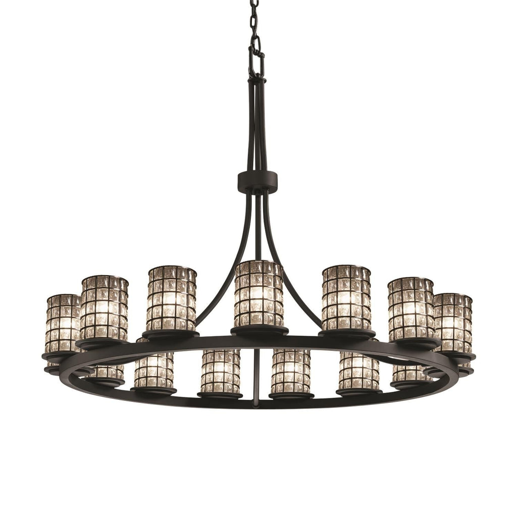 Glass Candle chandelier - Alden Vale for dining room view 2