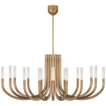Capri Abalone Chandelier, 6-Light, Natural, 46.5"H (16-1043 504WY5J)