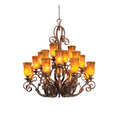 20-Light 51 in. Chandelier - Verona Crest for dining room view 1
